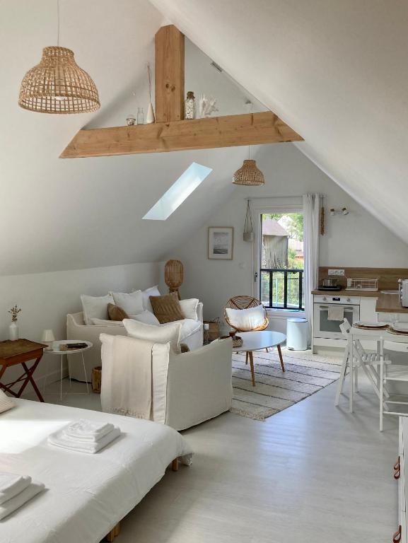 Studio cosy avec coin jardin - B&B Lancieux