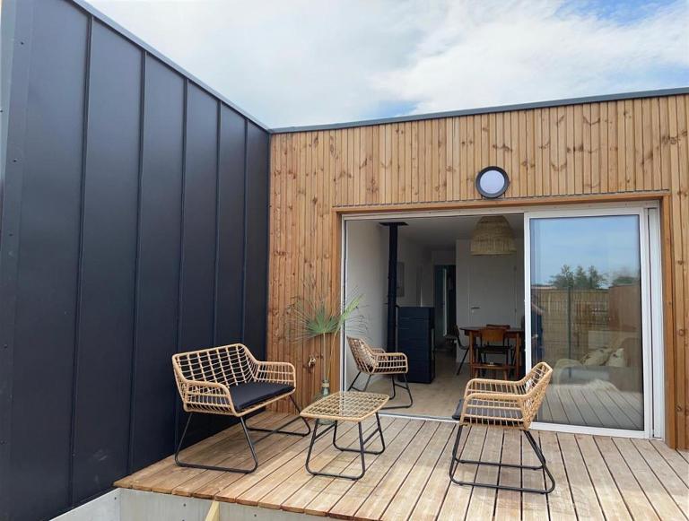 Maison de Vacances 2 personnes, ossature bois, à Saint Gilles Croix De Vie 85 - B&B Saint-Gilles-Croix-de-Vie