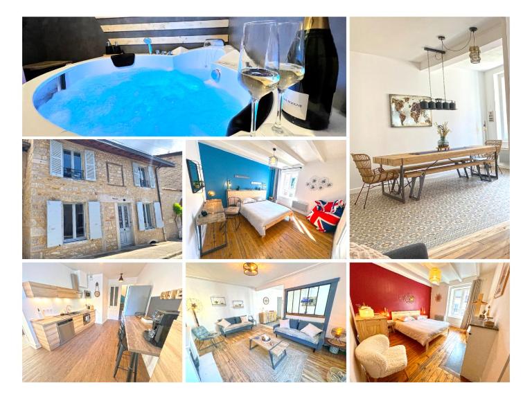 Gîte cosy avec Jacuzzi classé 3 étoiles - B&B Poncin