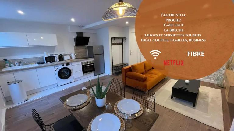 Le Jardin Niortais - Hyper centre- proche gare - Paisible - Grand Jardin privé, WIFI HD -NETFLIX - Ferienwohnung Niort