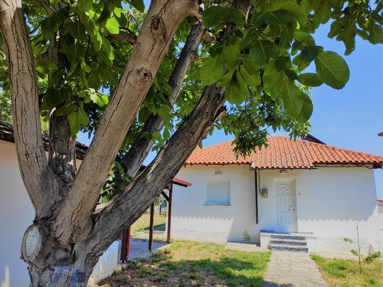 White Clam Vintage House with sea view & garden - B&B Makrýgialos