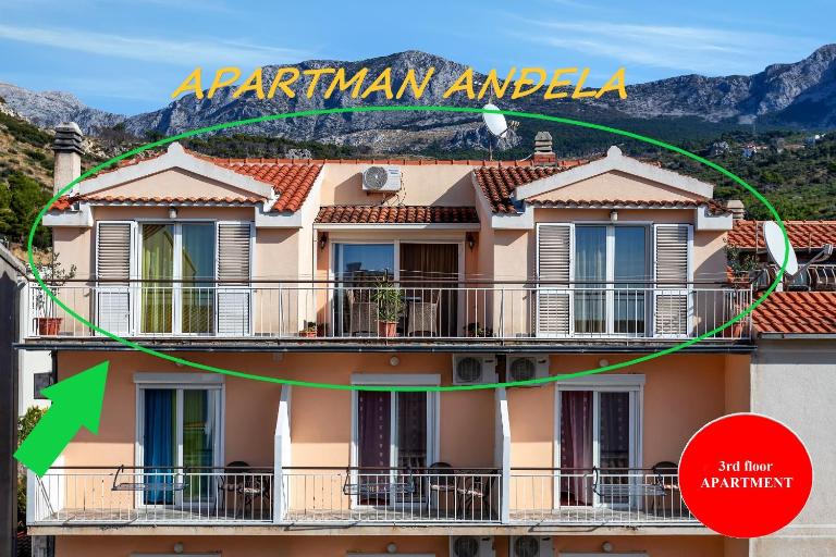 Apartman Anđela - Chambres d'hôtes Podgora