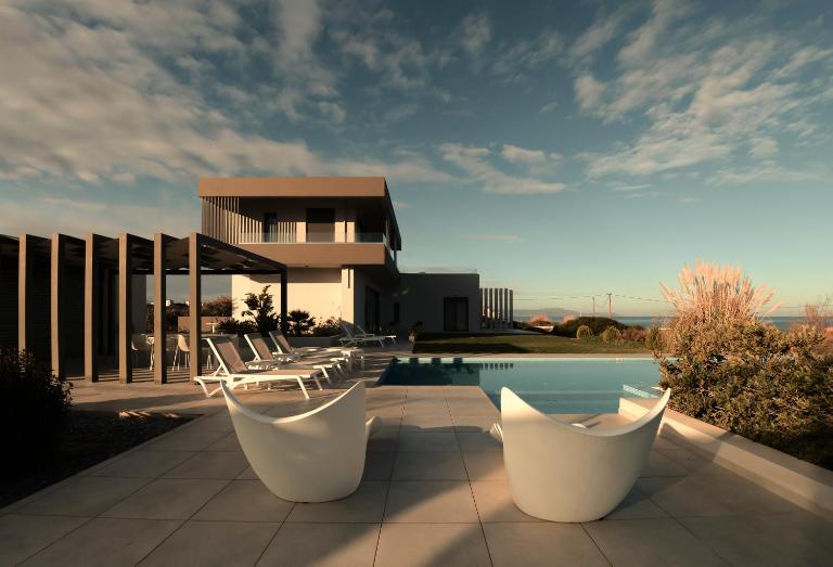 Villa Gardenia, villa de luxe avec piscine à débordement - Ferienwohnung Chania