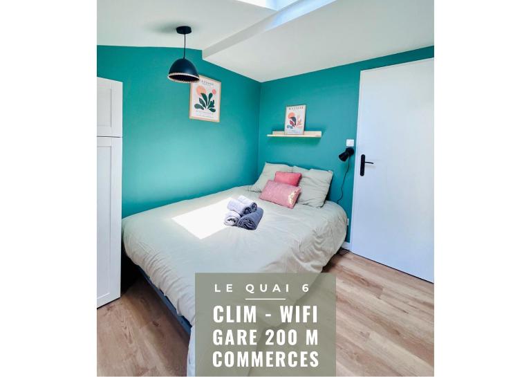 LE QUAI 6 - Studio neuf CALME LUMINEUX - CLIM - WiFi - Gare à 200m - B&B Agén