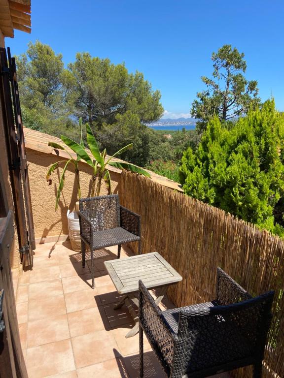 Appartement de vacances au calme absolu, vue mer. - B&B Saint-Aygulf
