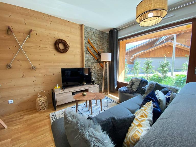 Charmant T3 Neuf, Skibus Gratuit, Terrasse, 2 Places Privées, WIFI - Samoëns - FR-1-624-122 - B&B Samoëns