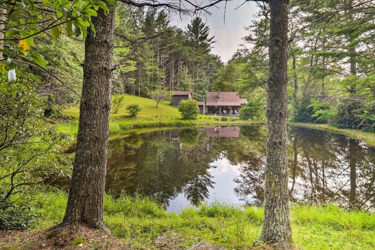 Rustic Cabin w/ Patio & Pond on Blue Ridge Parkway - B&B Glade Valley