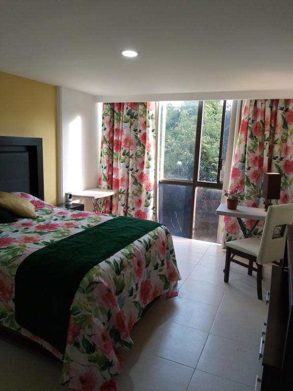 Charming sunny bedroom overlooking beautiful Amsterdam Avenue in best Condesa area - Chambres d'hôtes Mexico