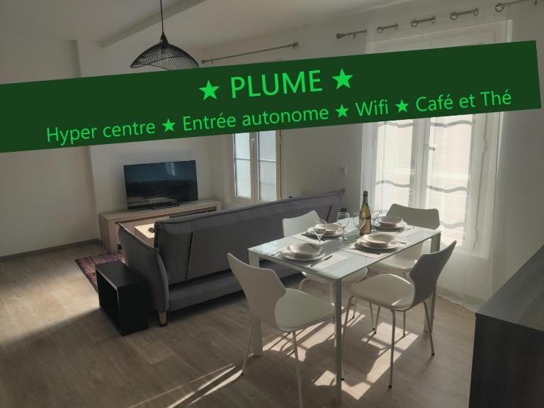 Appartement T3 PLUME Hyper centre d'ERNÉE - Bed and Breakfast Ernée