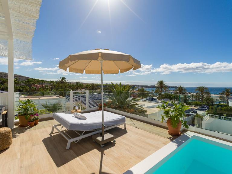 Pasitoblanco Porto Mare 7 Seaview Villa private heated pool - B&B Pasito Blanco