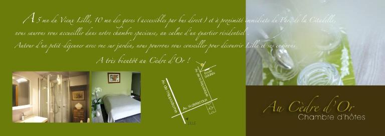Au Cèdre d'Or B&B - Ferienwohnung Lambersart