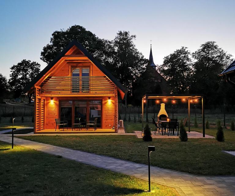 Sauna balia - Nowa Osada Domki przy plaży - całoroczne domki na Mazurach - Ferienwohnung Ryn