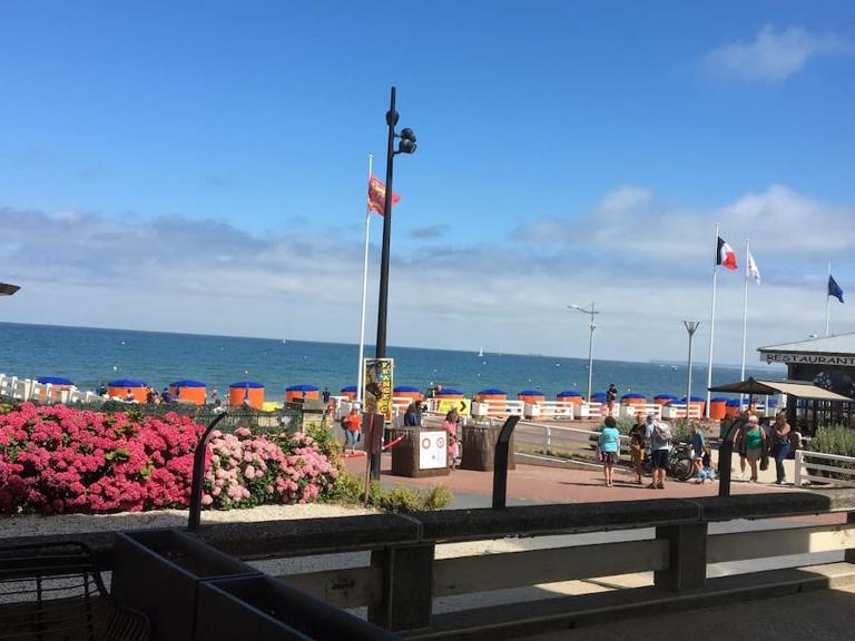 Appartement FACE MER accès direct plage - Chambres d'hôtes Houlgate