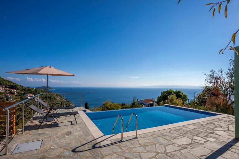 Olea Skopelos villas with swimming pools & sea view - Chambres d'hôtes Palió Klíma