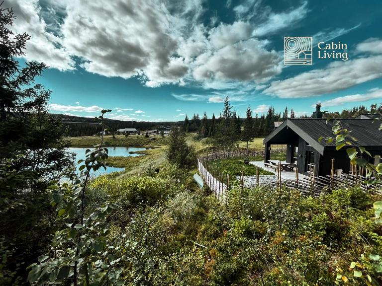 Unique cabin with fantastic lake view, sauna, ski & EV outlet - B&B Svingvoll