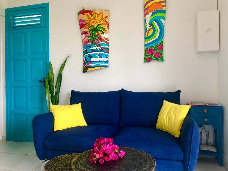 appartement privé ECO-RESPONSABLE, vue sur la mer des Caraibes et jardin clos, WiFi, à 2mn de la plage - Chambres d'hôtes Sainte-Luce