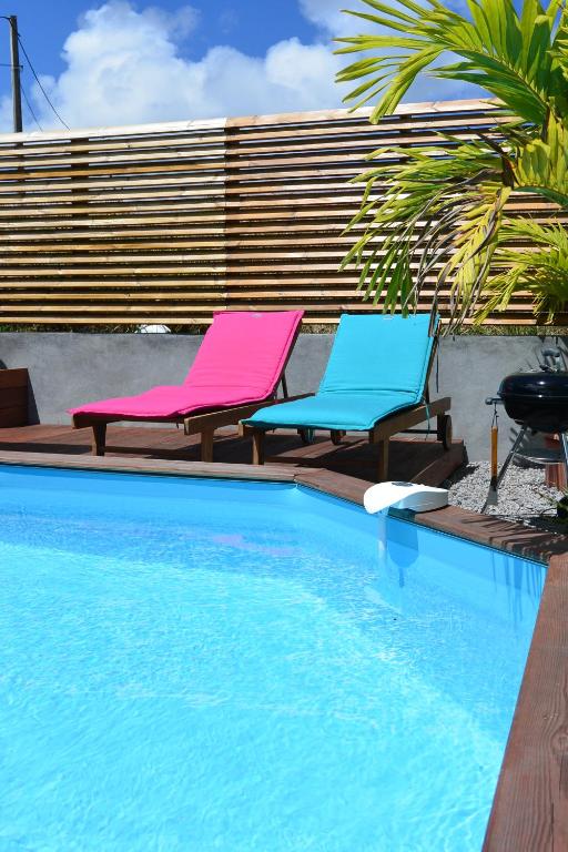 Maison Piscine personnelle vue mer COSY - B&B Le Marin