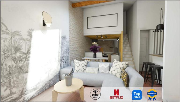 ColorZen - Confortable Lumineux Netflix - Appart Pézenas Centre - B&B Pézenas