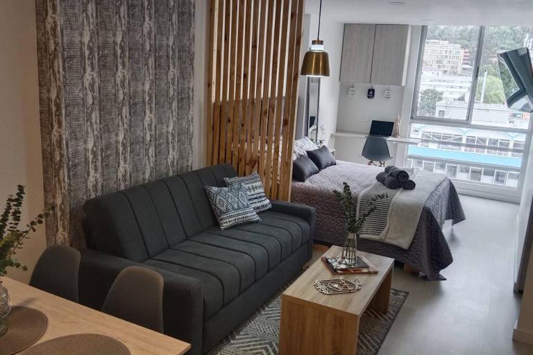 Loft en centro Bogotá, vista a Monserrate, Estudio y wifi - B&B Bogotá