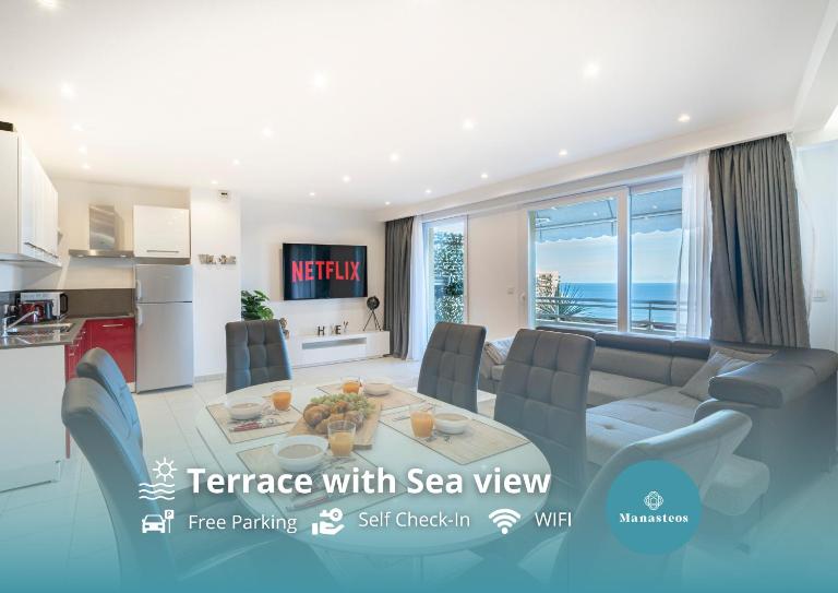 Frontière Monaco, Terrasse, Vue Mer, Parking - AB - B&B Beausoleil
