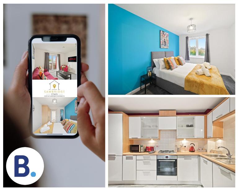 Beautiful 2 Bedroom Seviced Apt in Aylesbury By Sambridge Stays Short Lets & Serviced Accommodation - Chambres d'hôtes Aylesbury