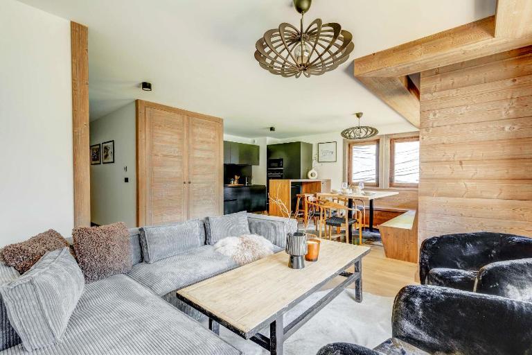 Mont d'arbois, 3 chambres avec terrasses et sauna dans la résidence - B&B Megève