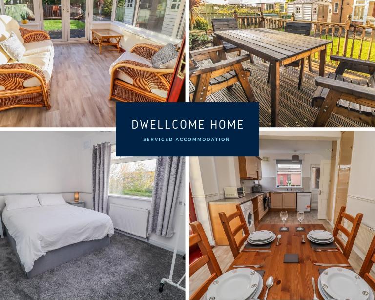Free Driveway Parking, Fast WIFI, Ideal for long term contractor, etc stays - Dwellcome Home Ltd 3 Bedroom Boldon House - see our site for assurance - B&B The Boldons