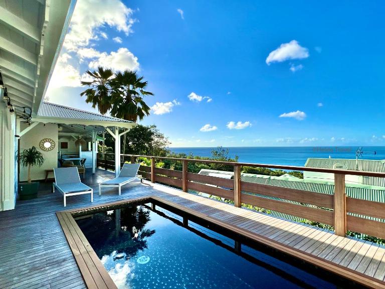 Villa Etoile Matutine, 3 chambres, piscine, belle vue mer - B&B Deshaies