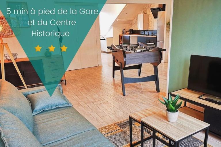 Le Convivial F - tout équipé - Centre-Ville Gare - B&B Montluçon