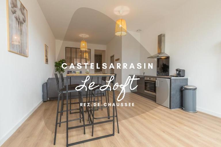LE LOFT - Studio ouvert, salle de bain italienne, idéal couples - Bed and Breakfast Castelsarrasin