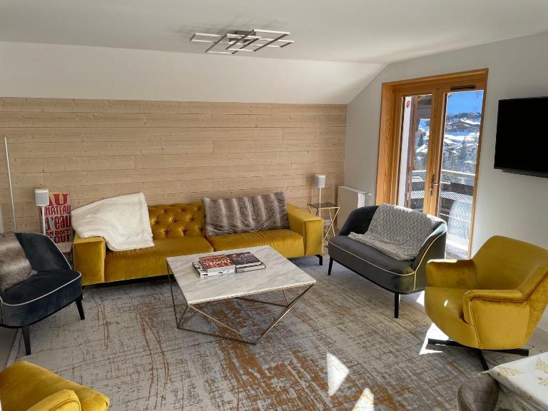 Duplex rénové 2020, 4 chambres, balcon, parking à La Clusaz - FR-1-459-171 - B&B La Clusaz