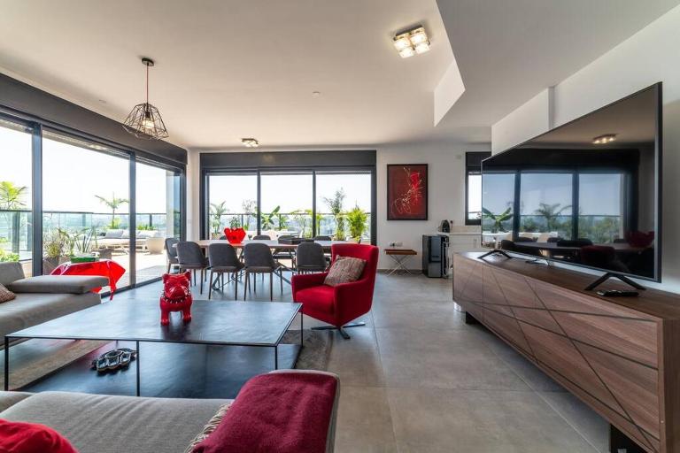 Bautiful Penthouse 4Bed with Jacuzzi sea view - B&B Tel Aviv