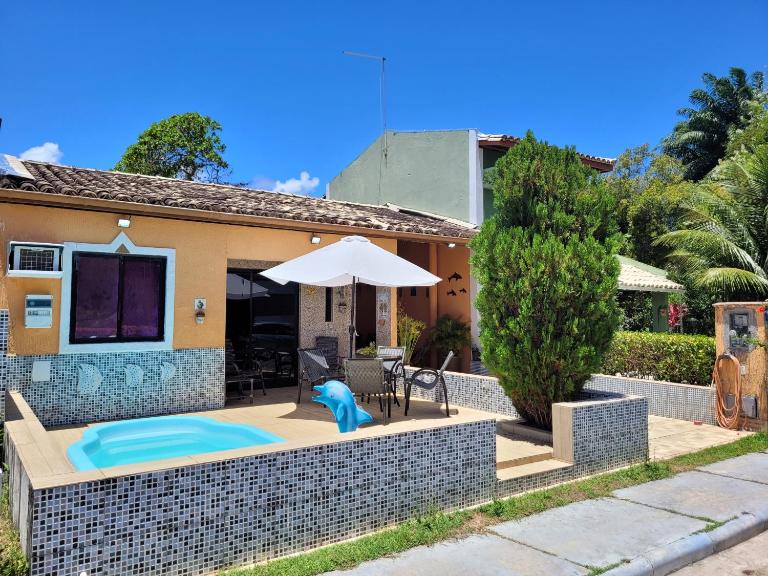 Casa 4 quartos, com piscina no Condominio Sol Marina Jacuipe com acesso a praia e ao rio de Jacuipe - Ferienwohnung Camaçari