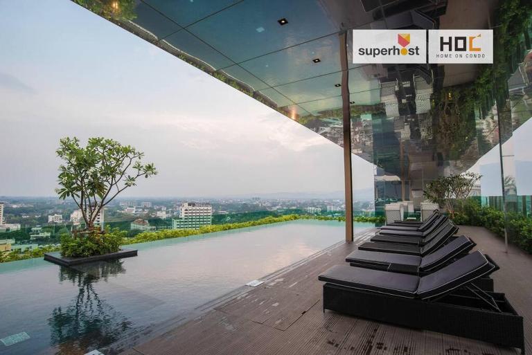 Modern 2-Bedroom Condo with Pool & Gym - Ferienwohnung Chiang Mai
