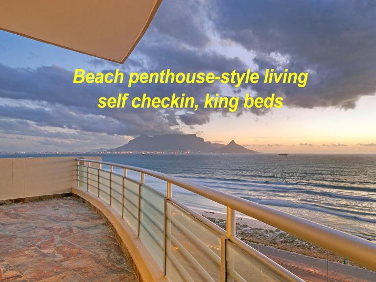 Beach penthouse-style living,self checkin,king beds - Chambres d'hôtes Le Cap