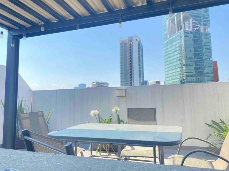 Downtown Depto con Terraza Privada - Chambres d'hôtes Mexico
