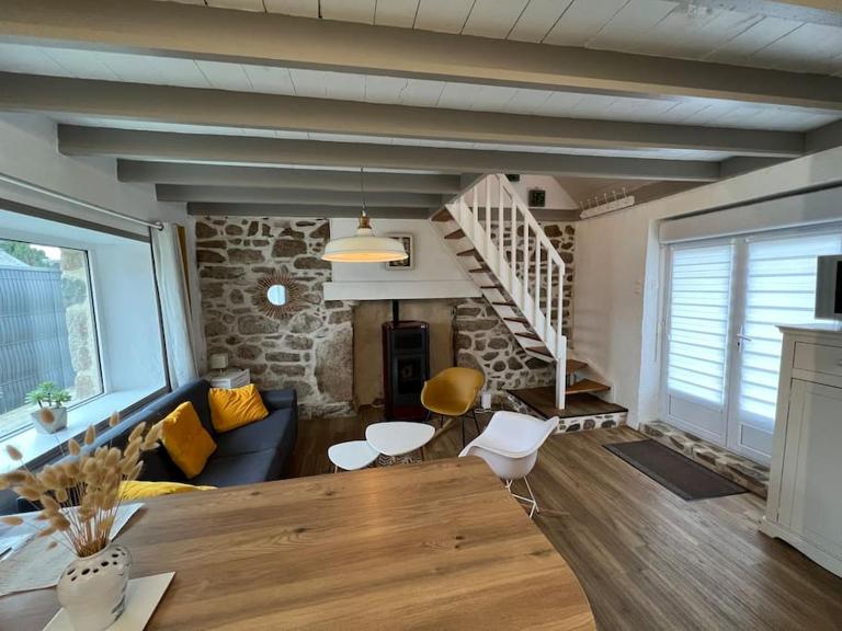 Maison de pêcheur et son loft à 300 m de la plage - Ferienwohnung Trévou-Tréguignec