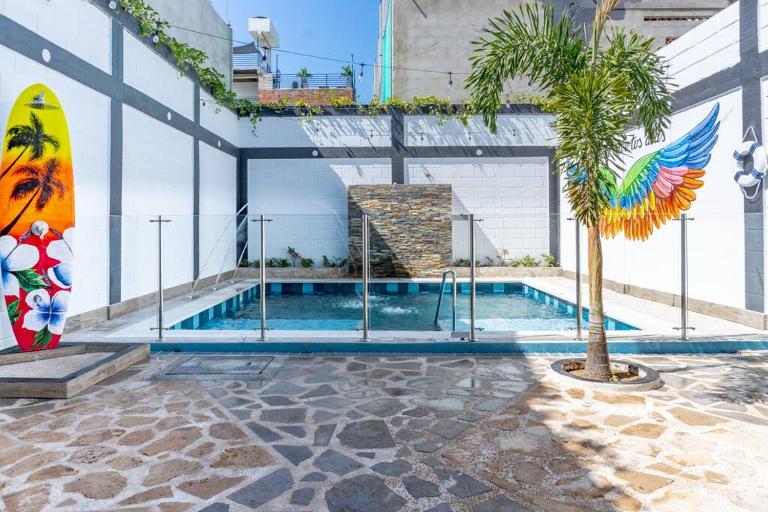 #1 Cerca a Playa Dormida, con Piscina y Parqueadero, AA, 5 minutos del Aeropuerto y 15 al Rodadero en Bus - Bed and Breakfast Santa Marta