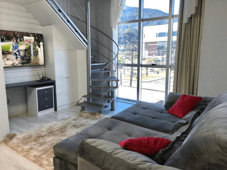 Saint Sebastian Flat 213 - Com Hidro! até 4 pessoas, Duplex, no centro - B&B Jaraguá do Sul