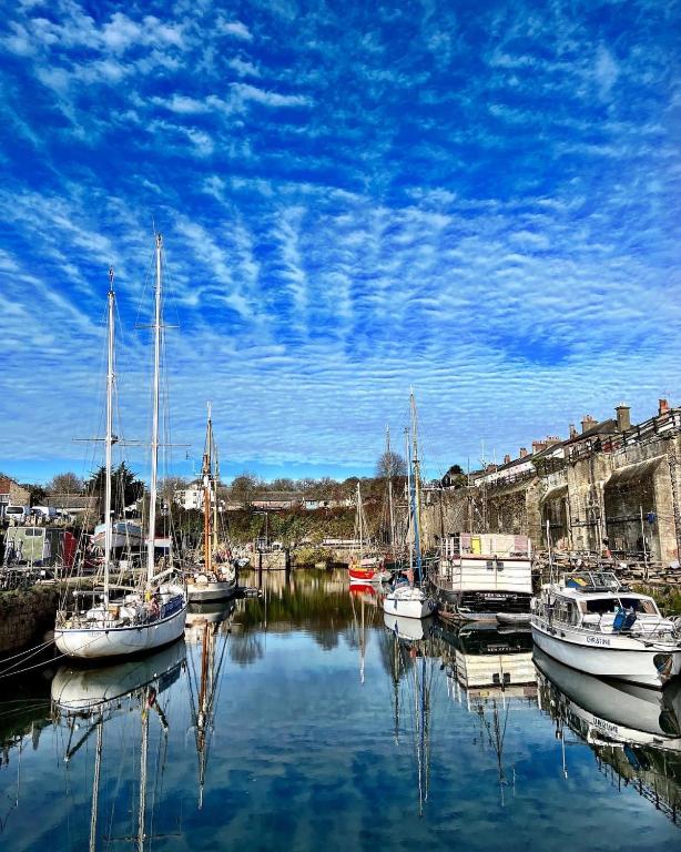 Stunning Yacht Sea Lion in Charlestown Harbour, Cornwall - B&B Charlestown
