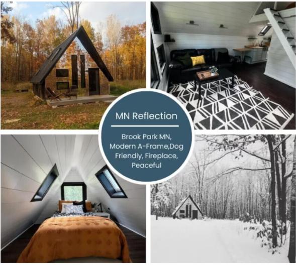 Modern A Frame in the woods Pet friendly - Chambres d'hôtes Brook Park