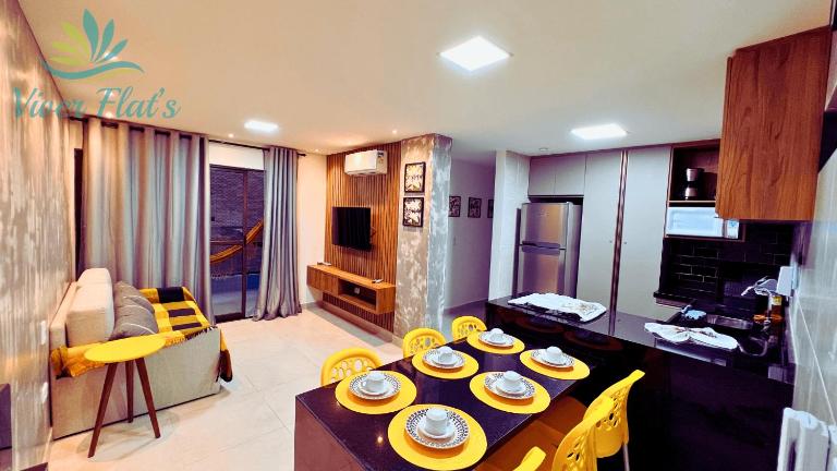 "Vivendo no Paraíso" - Flat C/Suíte no Centro - Ferienwohnung Porto de Galinhas