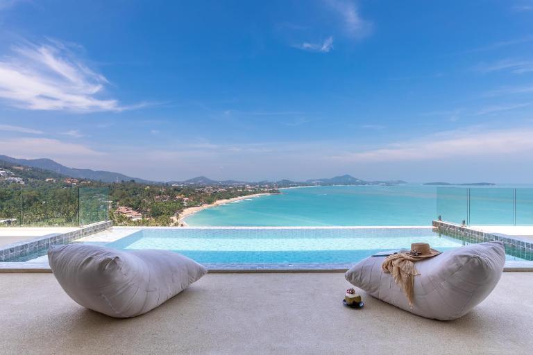 Villa Anushka - Luxury 6BR Koh Samui Villa with Staff, Breakfast & Sea Views - B&B Chaweng Noi Beach