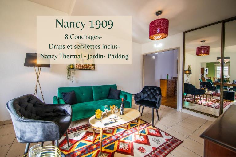 Nancy Thermal à 2 min -Le 1909- 8 pers- parking chez Julie - B&B Nancy