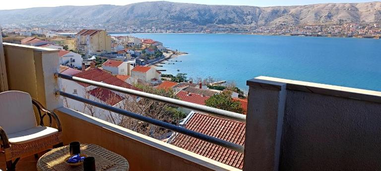 Vista dal mare Pag - Ferienwohnung Pag