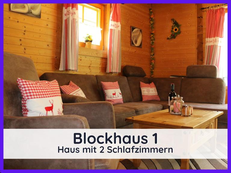 Der Fuchsbau - 3 separate Blockhäuser - ruhige Lage - 50m bis zum Wald - eingezäunter Garten - Bed and Breakfast Bad Sachsa