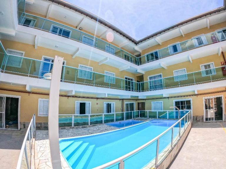 Sacada gourmet, piscina e ar condicionado - Ferienwohnung Ubatuba