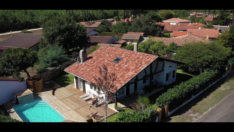 VILLA LA PAVOTTE 4* 11 PERSONNES.PISCINE CHAUFFEE.JACCUZY OPTION. - Ferienwohnung Mimizan
