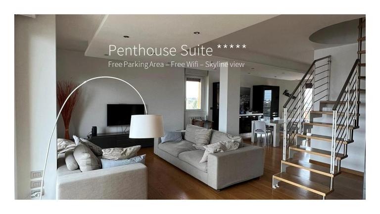 Penthouse Suite - Skyline view - B&B Busto Arsizio