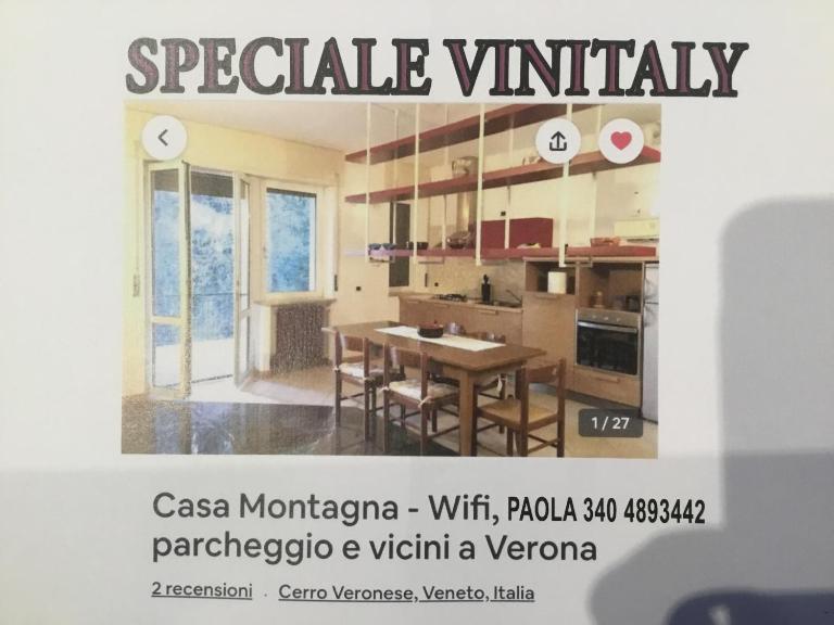 House in the Mountains - greenery near Verona - Ferienwohnung Cerro Veronese